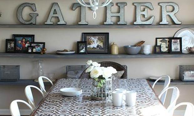 Stencil Decorating DIY: Chez Sheik Stenciled Tabletop