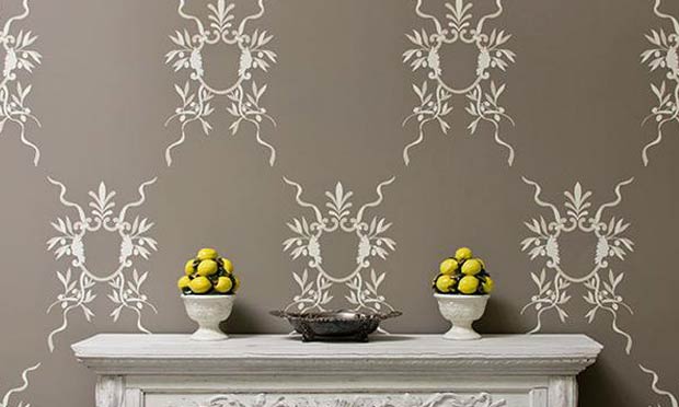 Stencil an Accent Wall: Old World is New Again