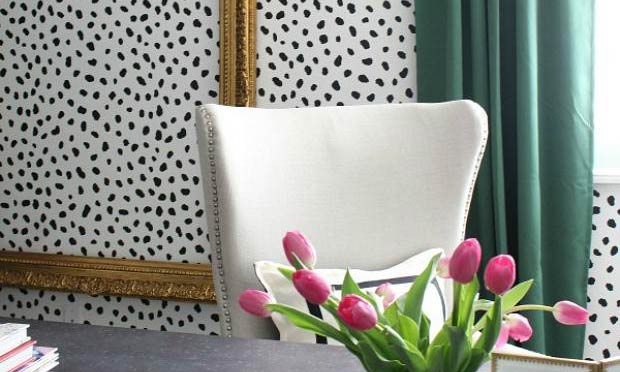 Go Wild & Decorate with Cheetah Spots Wall Stencils!