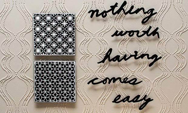 DIY Tutorial: Stencil Embossing a Raised Pattern