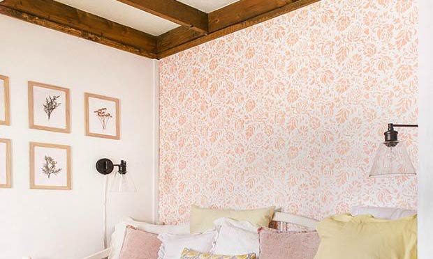 Before & After: Stenciling a Cottage Bedroom Makeover