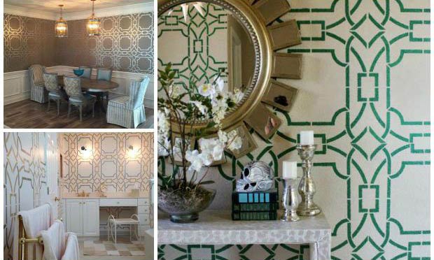 Weave Together Some Style with Trendy Trellis Stencils