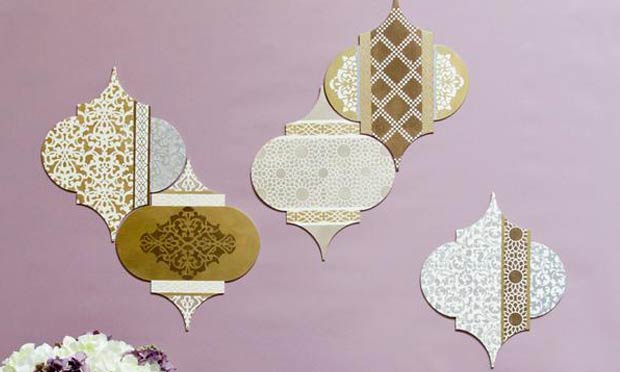 DIY Tutorial: Use Craft Stencils to Make Mix and Match Wall Art!