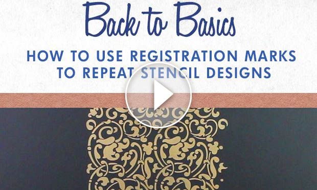 How to Use Registration Marks to Repeat Stencil Designs