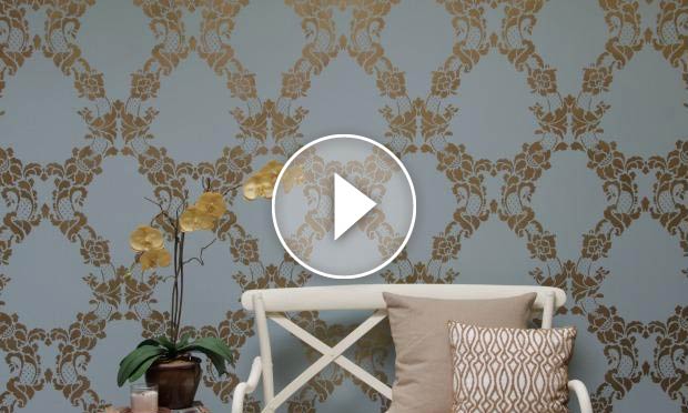 How to Stencil an Accent Wall in Only an Hour!