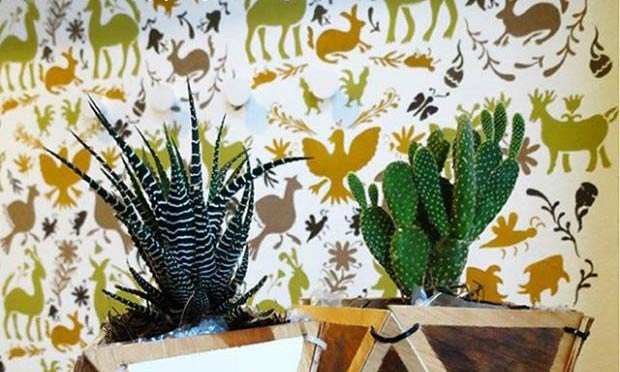 Decorating with Colorful Otomi Pattern Stencils