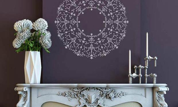 12 Ideas to Paint a Decorative Focal Point with Medallion Stencils