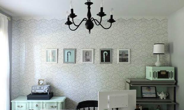 Decorating Ideas with Wall Stencils for the Artistic Romantic