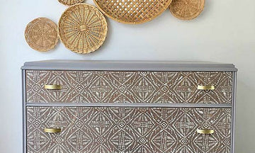 Paint Batik Fabric Designs with Wall Stencils & Furniture Stencils