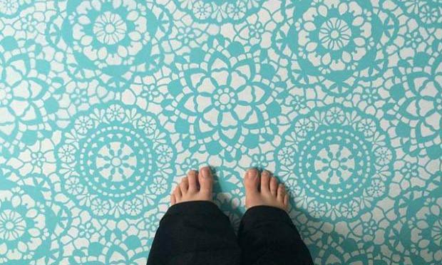 Make Old Floors New & Fabulous with Floor Stencils
