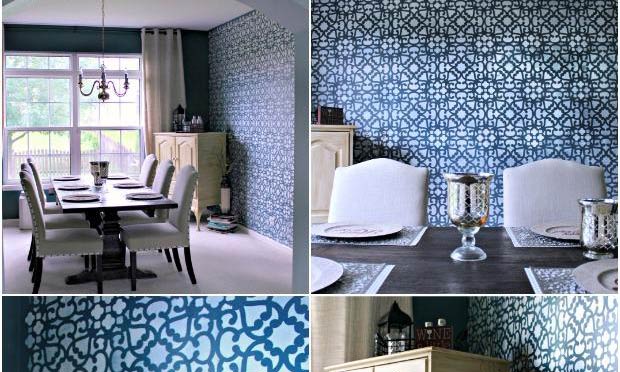 Make Your Home Modern or Moroccan with this Lace Stencil