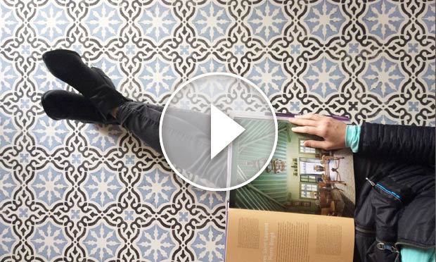 How to Stencil a Tile Floor the Fast & Easy Way