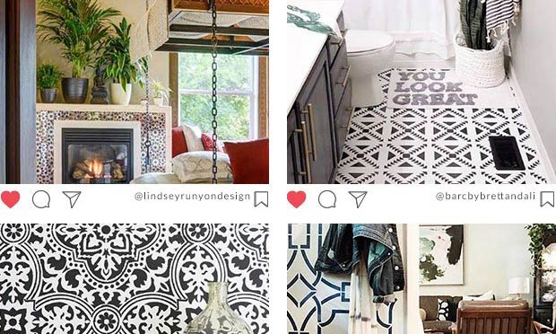 The Best Home Decor Makeovers with Insta-Inspiring Stencils