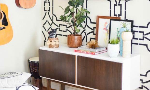 Get the Look: Stencil a Boho-Chic Accent Wall