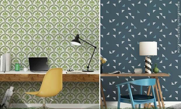 New Globally Inspired Stencils for Chic Interior Design