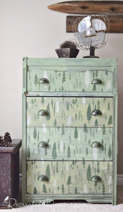 5 Flea Market Furniture Flips Made Better with Furniture Stencils