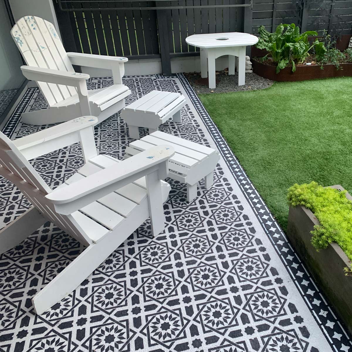 Lowes Concrete Patio Stencil Patio Slab Stencil 60x60 And 45x45 Cm