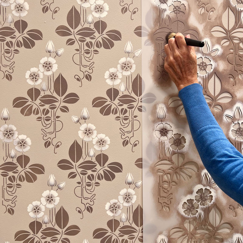 It’s all in the Stencil Details! Add dimension to stenciling with shad