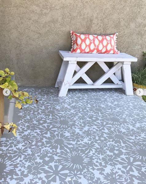10 Gorgeous Ideas for Stenciling Our Floral Fireworks Stencil