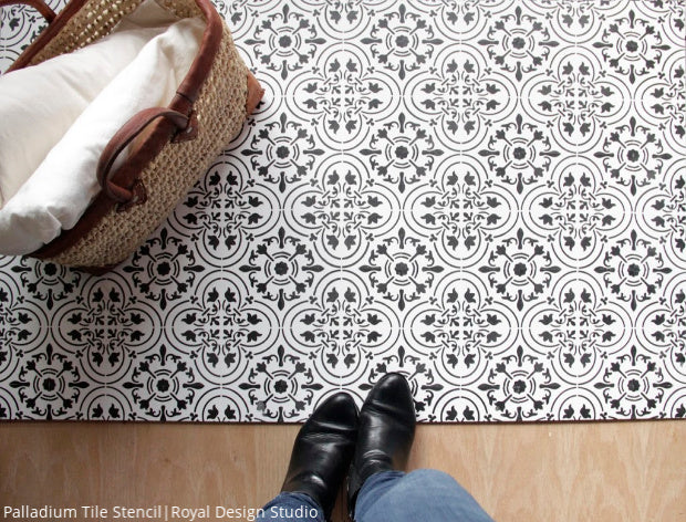 Best Idea! How to Paint Your Tile Floor with Painting Stencils