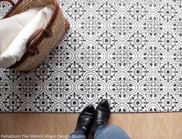 Best Idea! How to Paint Your Tile Floor with Painting Stencils