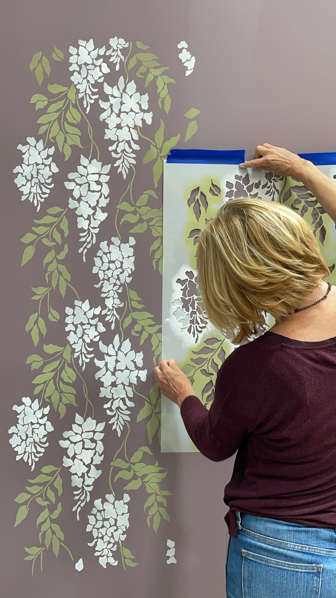 Better Than Wallpaper! How to Stencil Custom Wall Art