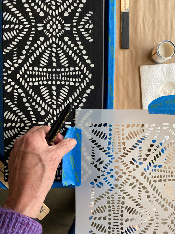 Stencil Makeover! Fast Furniture Fix-up with Stencils