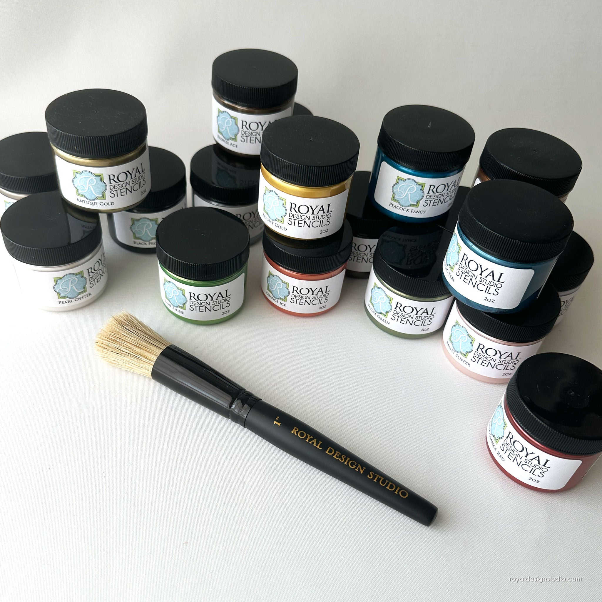 1" Stencil Brush and  2oz Stencil Creme Bundle