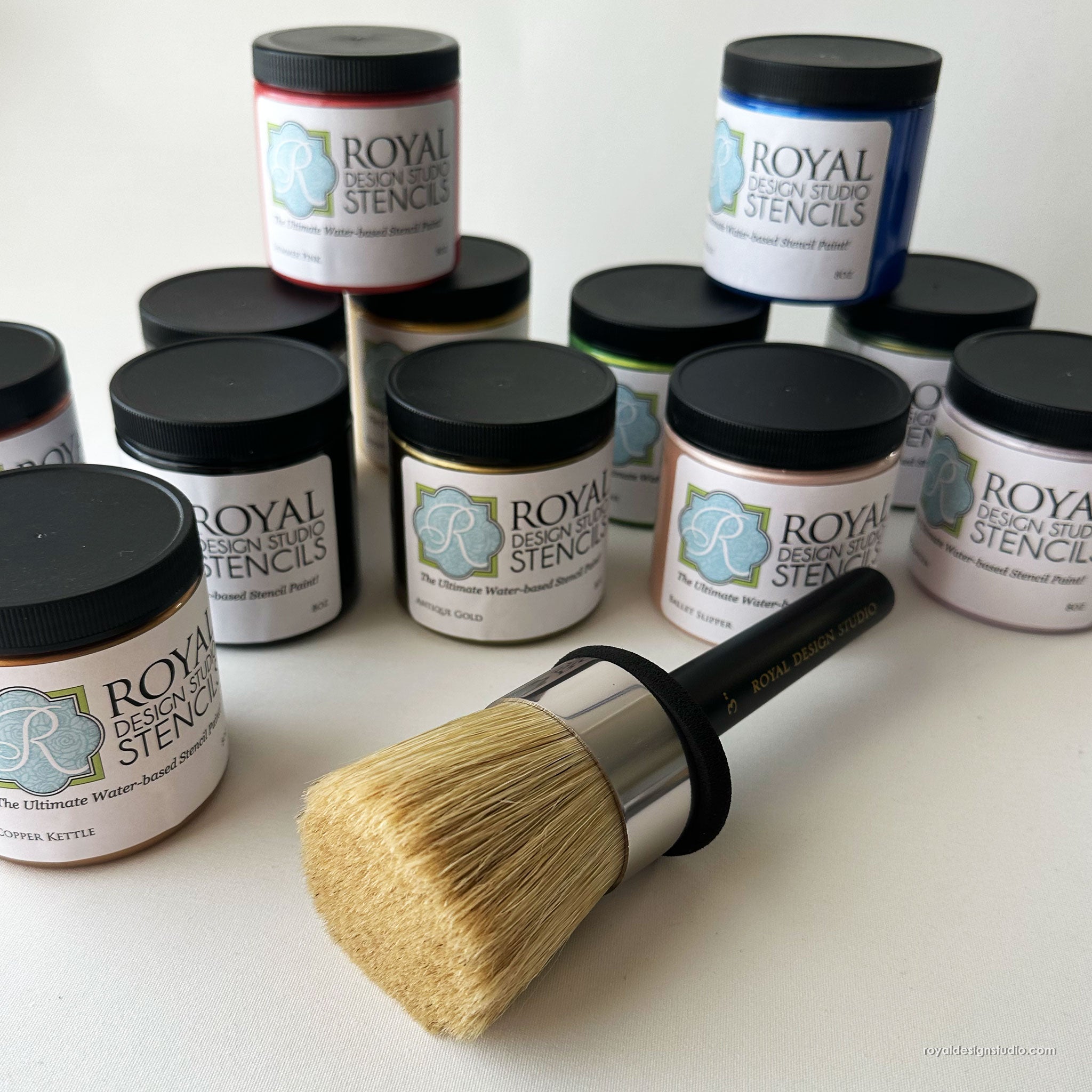 3" Stencil Brush and  8oz Stencil Creme Bundle