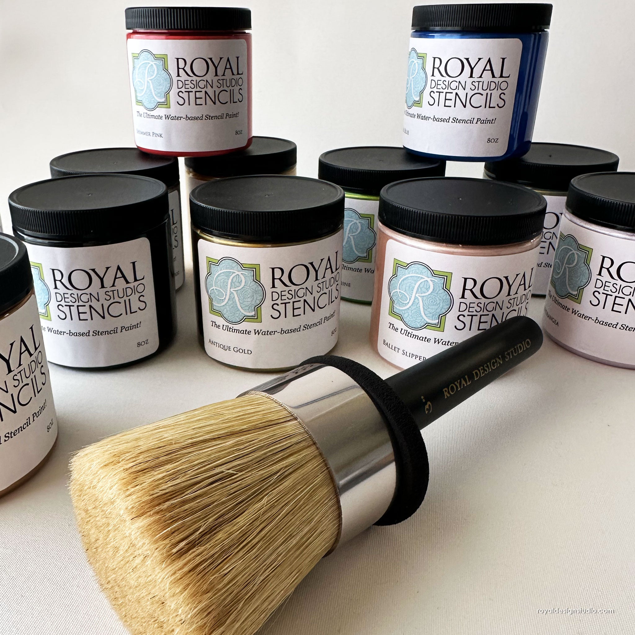 3" Stencil Brush and  8oz Stencil Creme Bundle