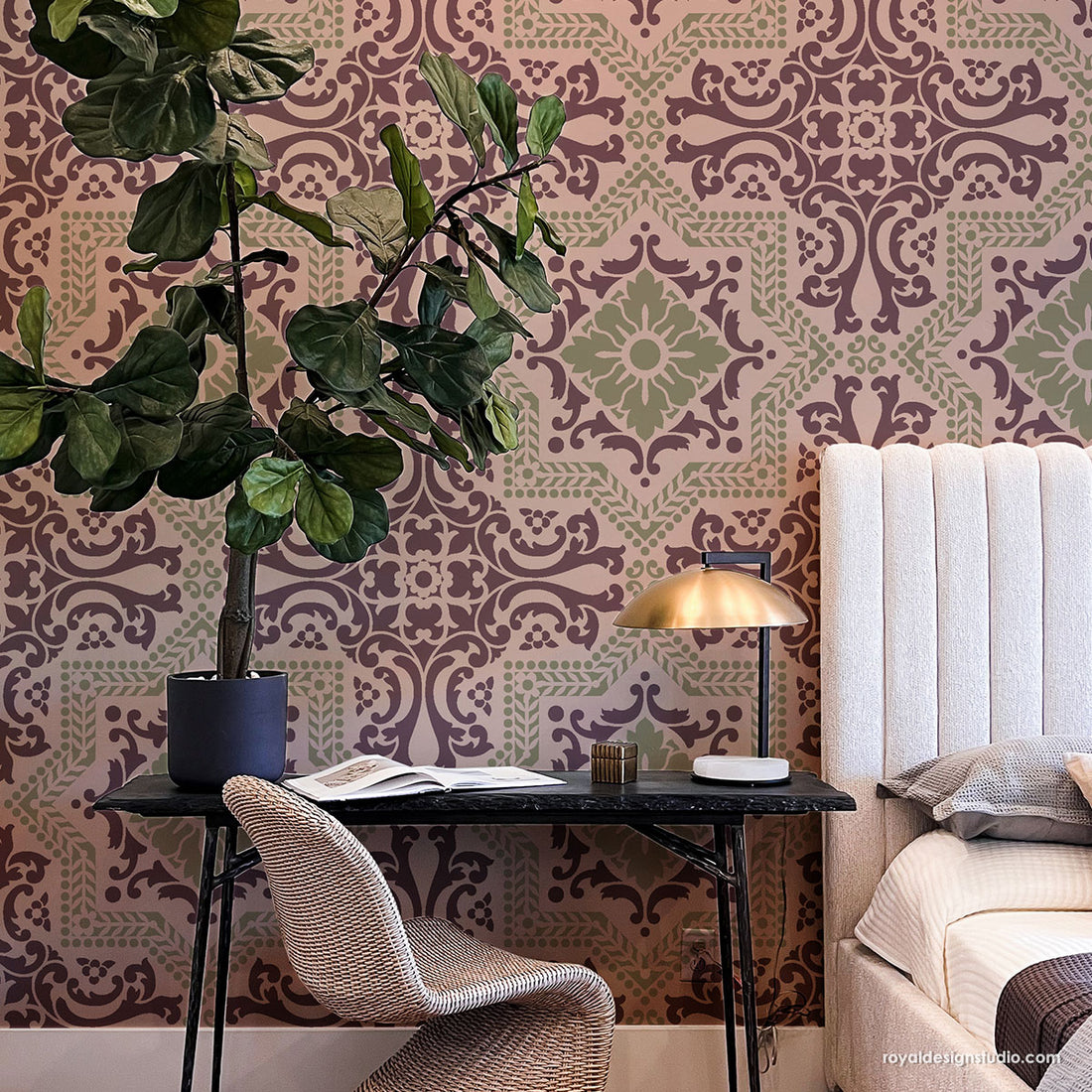 Wall Stencils for Painting DIY Wall Mural Decor, Better Than Wallpaper