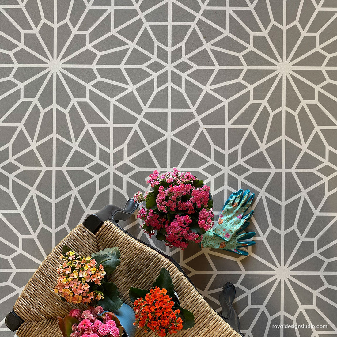 Large DIY Moroccan Stencils for Painting Walls and Floors
