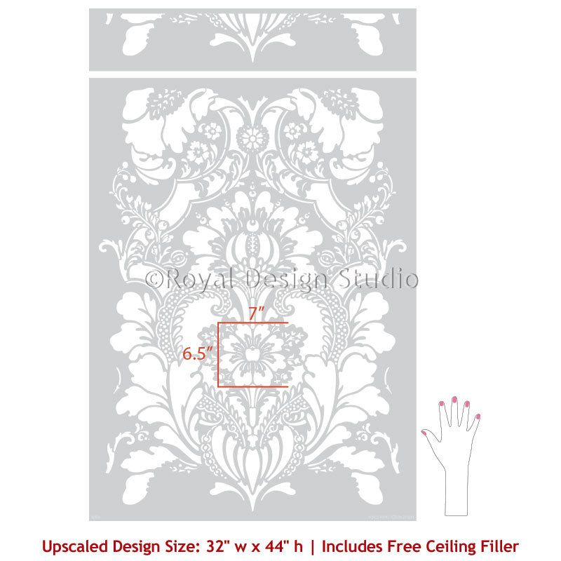 NEW! Upscaled Lisabetta Wall Stencil