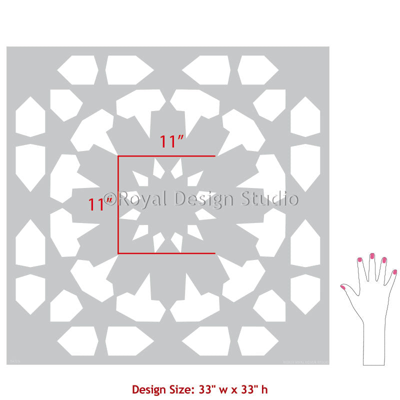 NEW! Upscaled Marhaba Tile Stencil