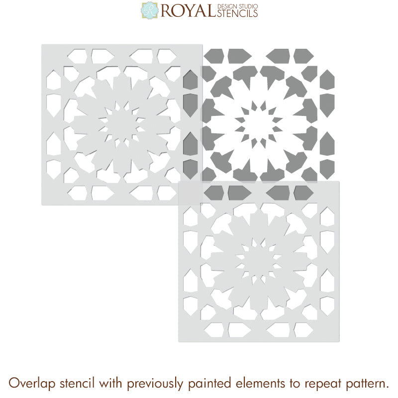 NEW! Upscaled Marhaba Tile Stencil