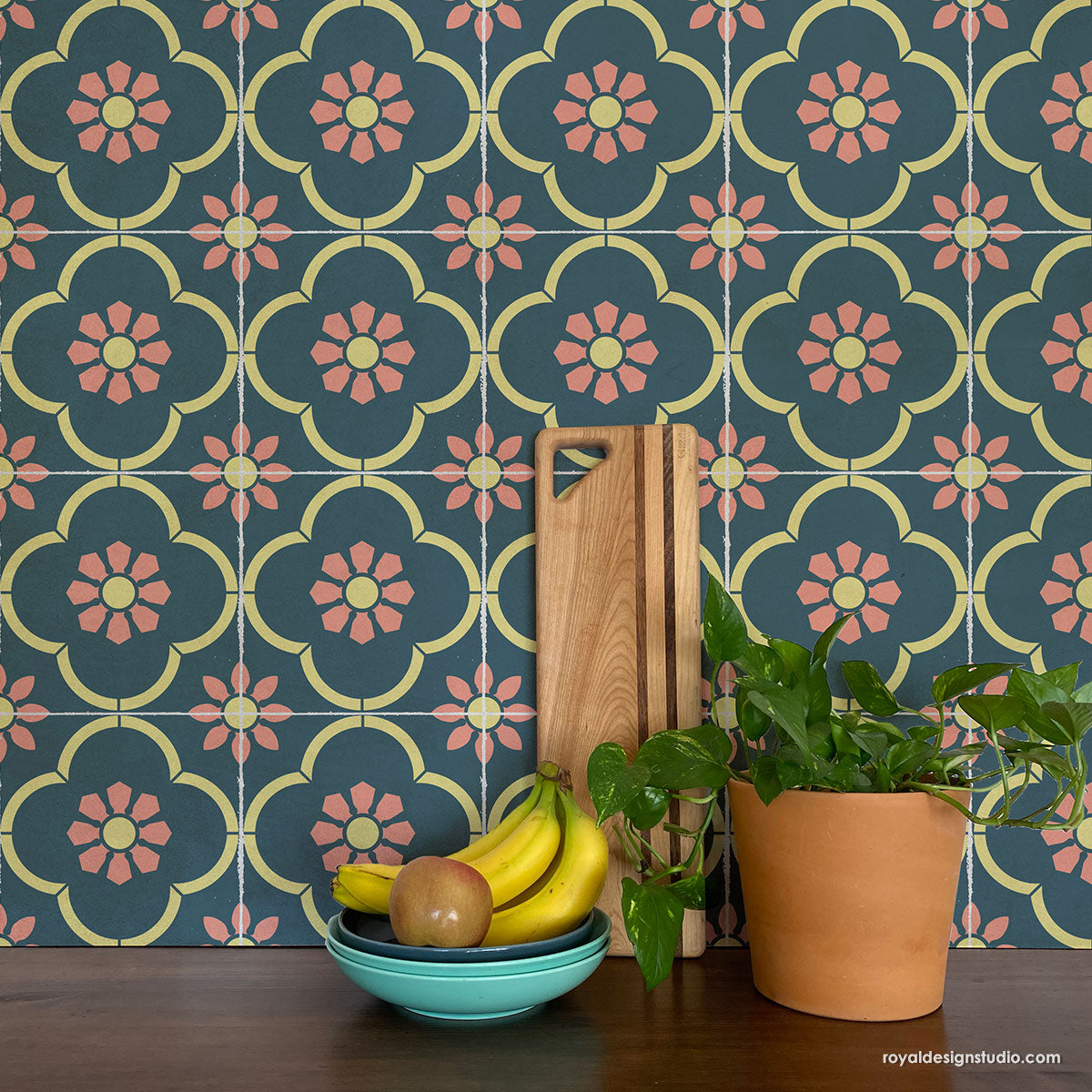 NEW! San Miguel Floral Tile