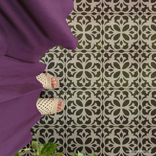 Easy to Stencil Tile Stencil DIY Painting stencils for custom tiles