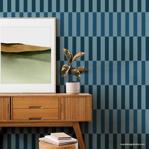 Large Stencils for Painting Modern Wall Decor - DIY Wallpaper