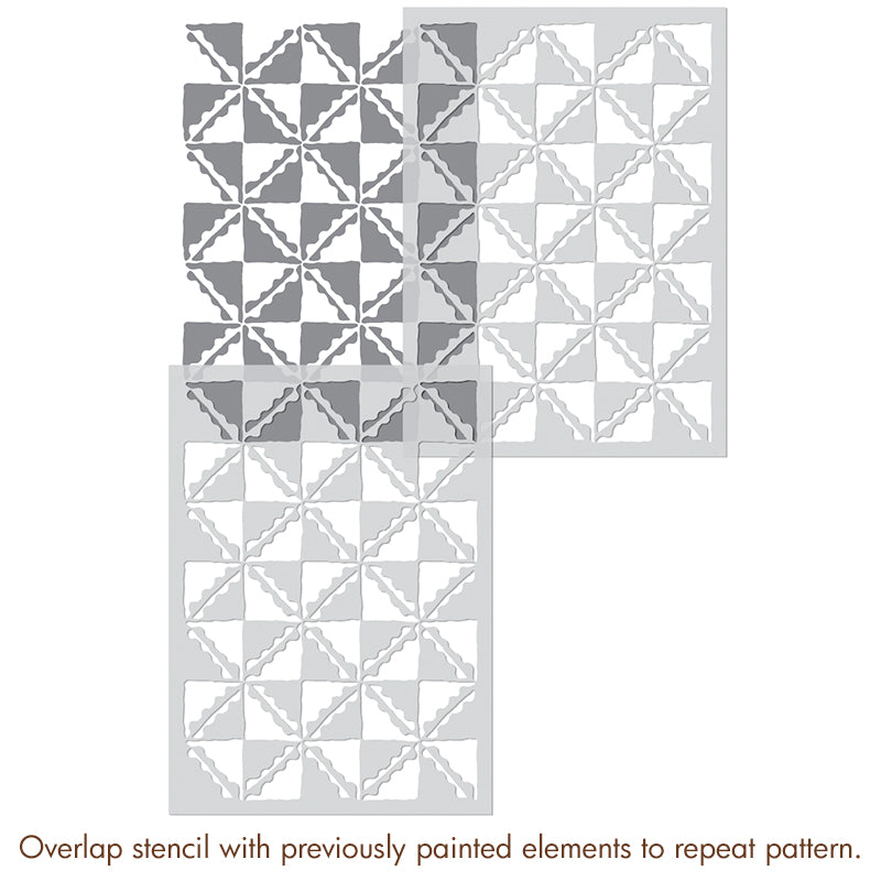 Java Check Pattern Wall Stencil