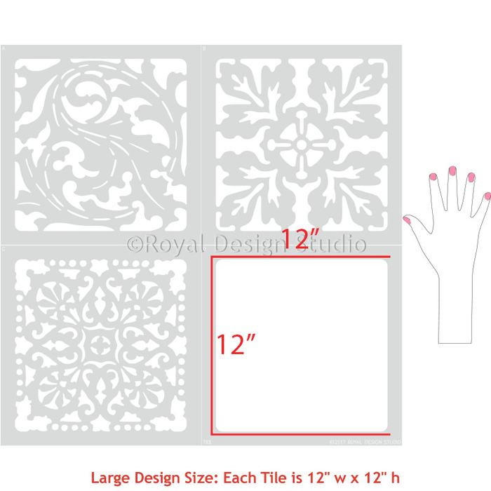 Stencils | Renaissance Tile Stencils 2
