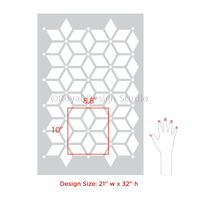 Tessellated Tile Stencil