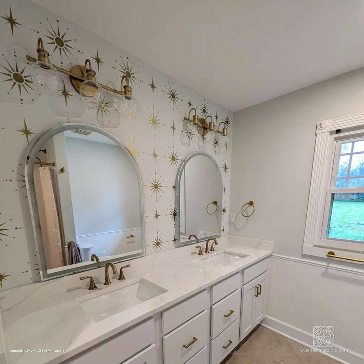 Starlight Allover Wall Stencil