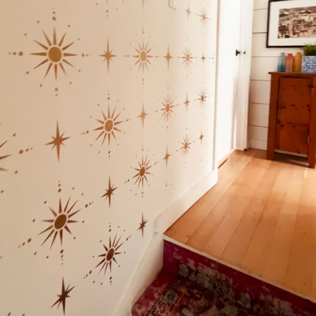 Starlight Allover Wall Stencil