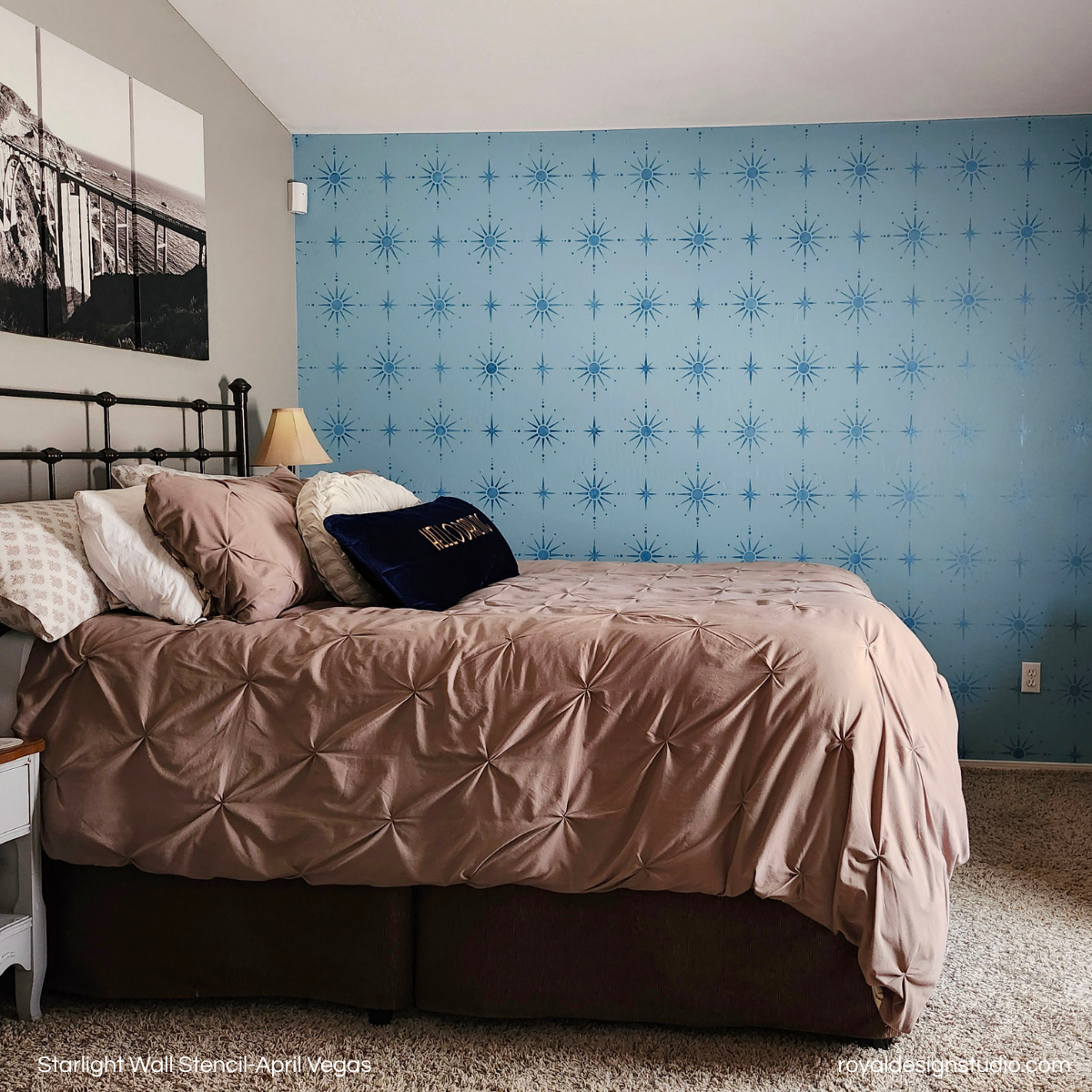 Starlight Allover Wall Stencil