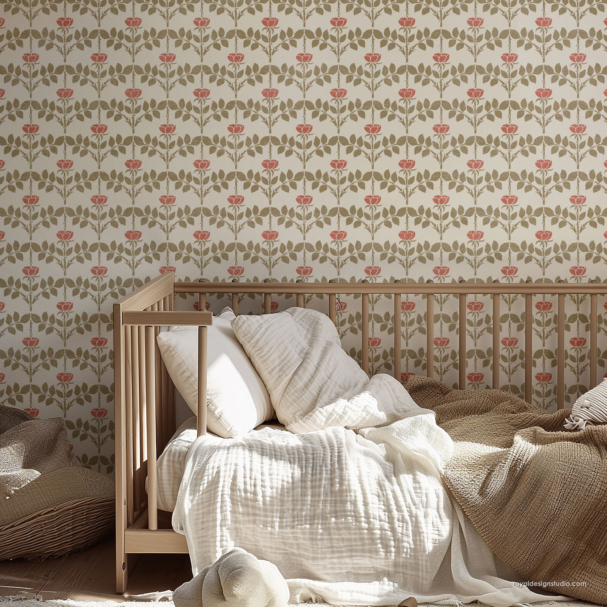 Voysey Briar Rose Art Nouveau Stencil