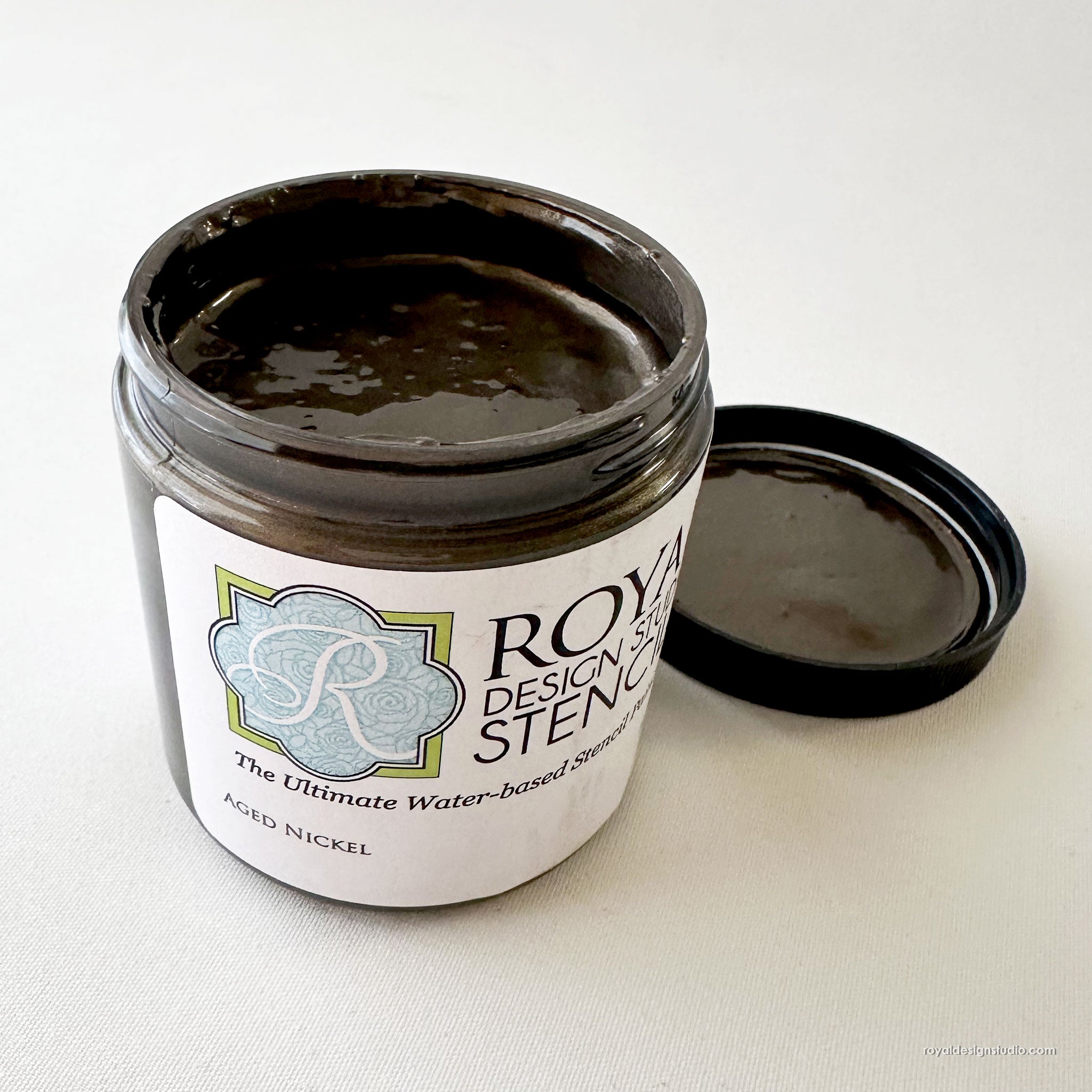 Aged Nickel Stencil Creme