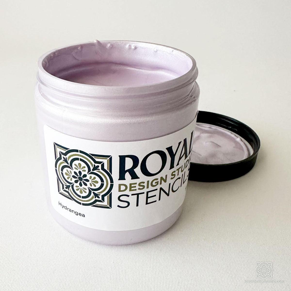 Hydrangea Stencil Creme