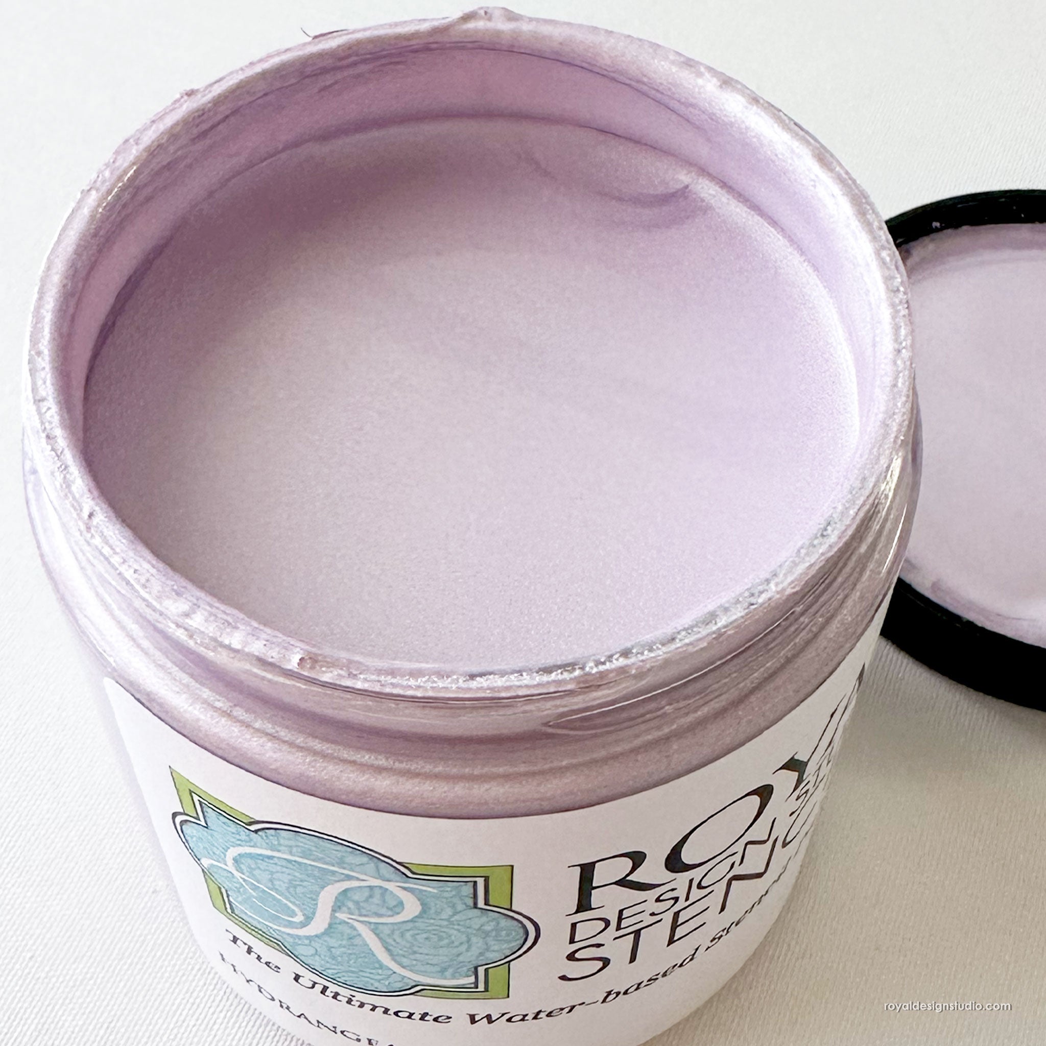 Hydrangea Stencil Creme