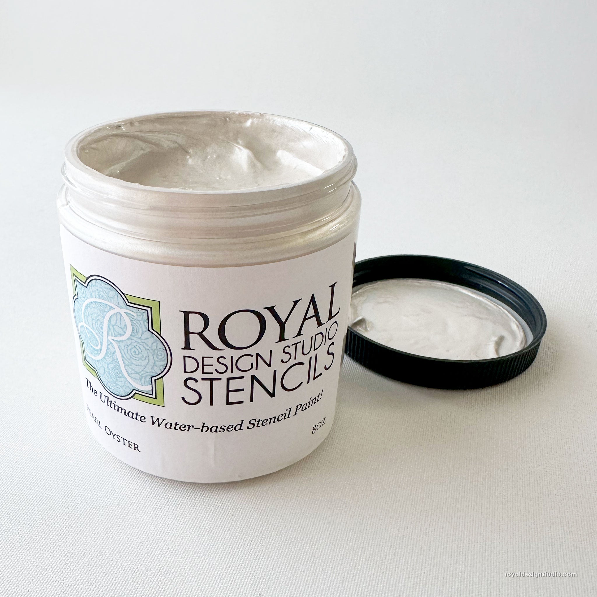 Pearl Oyster Stencil Creme