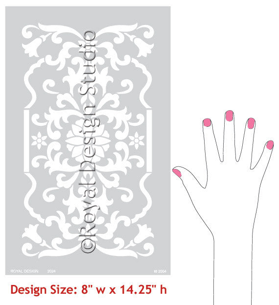 Panel Stencils for Cabinets, Doors, and Wall Decor - Royal Design Studio